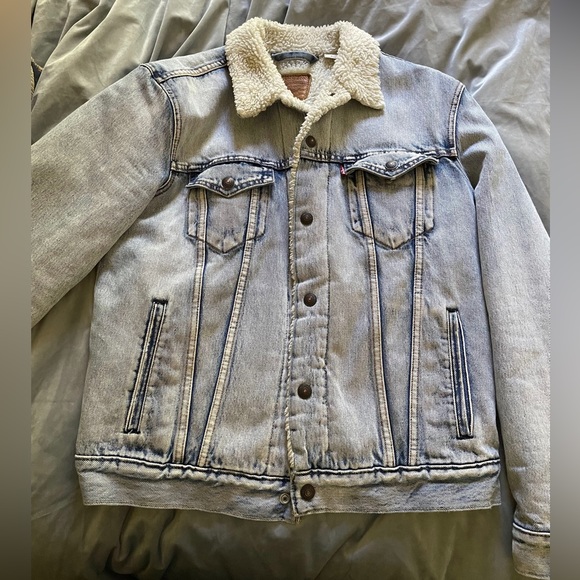 Levi's Jackets & Coats Mens Levi Sherpa Lined Denim Jacket Poshmark
